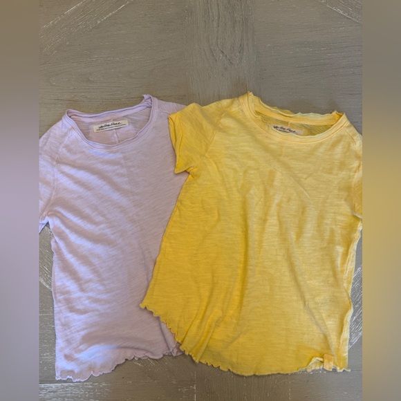 We The Free Tops - We The Free Yellow and Lavender Be My Baby Tees size XS